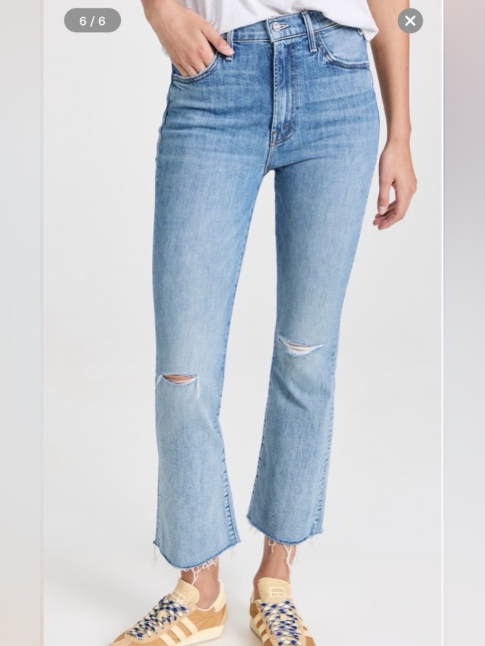MOTHER Superior Hustler Ankle Fray Crashing Hard size 27